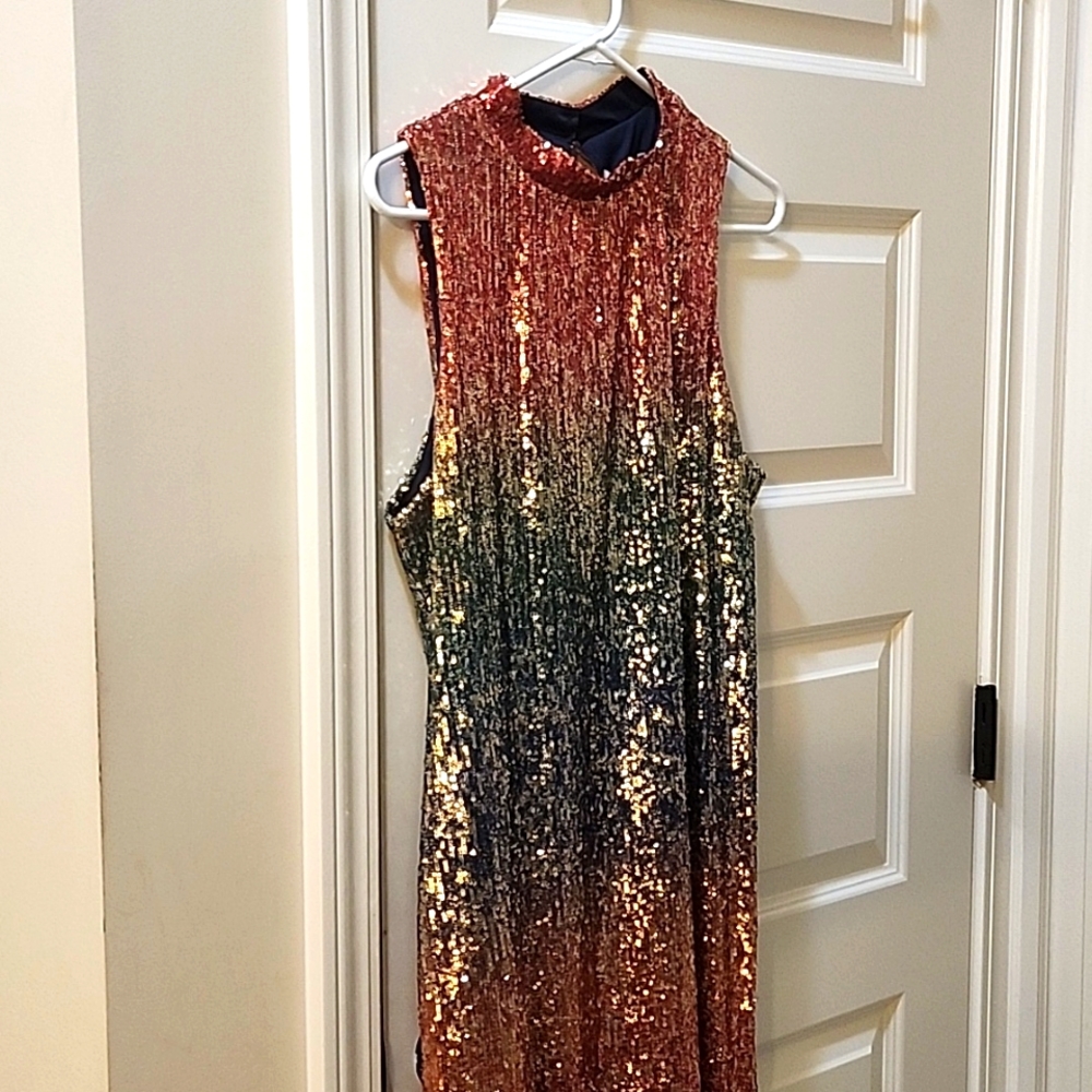 Sleeveless Rainbow Dress
